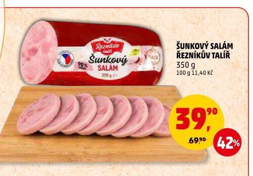 ŠUNKOVÝ SALÁM ŘEZNÍKŮV TALÍŘ