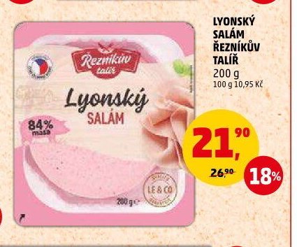 LYONSKÝ SALÁM ŘEZNÍKŮV TALÍŘ