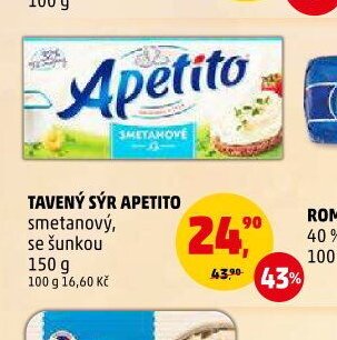 Tavený sýr Apetito
