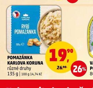 Pomazánka Karlova Koruna