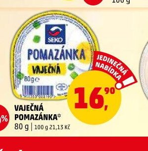 Vaječná pomazánka Seko