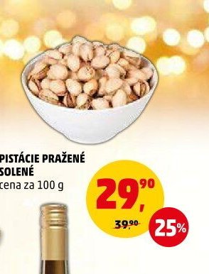 Pistácie pražené solené