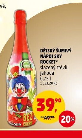 Dětský šumivý nápoj Sky Rocket