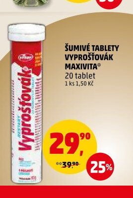 Šumivé tablety Vyprošťovák Maxivita