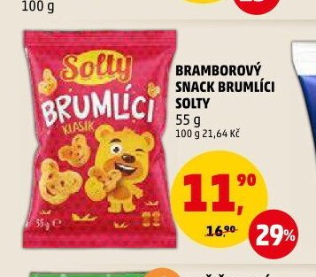 BRAMBOROVÝ SNACK BRUMLÍCI SOLTY