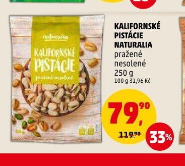 KALIFORNSKÉ PISTÁCIE NATURALIA