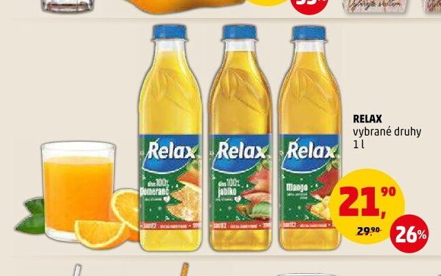 Relax vybrané druhy