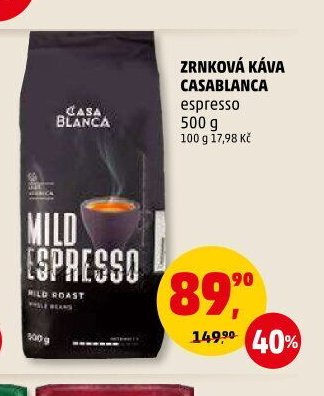 ZRNKOVÁ KÁVA CASABLANCA espresso
