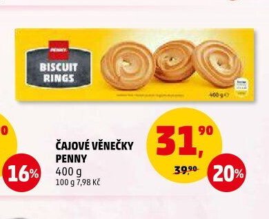 ČAJOVÉ VĚNEČKY PENNY