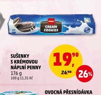 SUŠENKY S KRÉMOVOU NÁPLNÍ PENNY