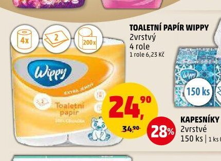 TOALETNÍ PAPÍR WIPPY 2vrstvý