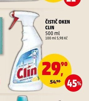 ČISTIČ OKEN CLIN