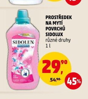 PROSTŘEDEK NA MYTÍ POVRCHŮ SIDOLUX