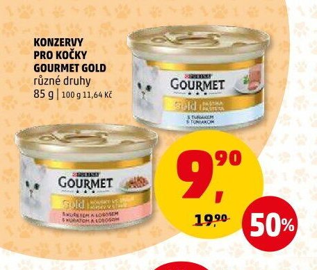 Konzervy pro kočky Gourmet Gold