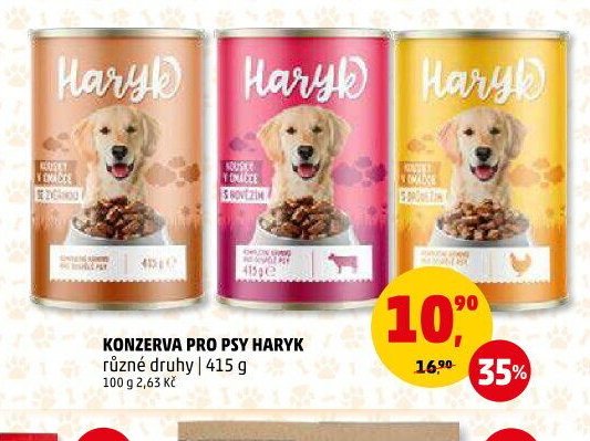 Konzerva pro psy Haryk