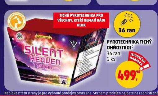 PYROTECHNIKA TICHÝ OHŇOSTROJ 36 ran