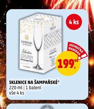 SKLENICE NA ŠAMPAŇSKÉ