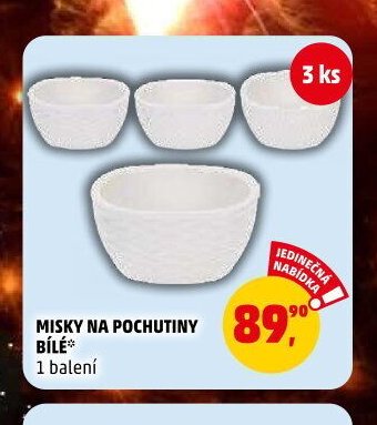 MISKY NA POCHUTINY BÍLÉ