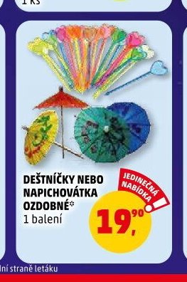 DEŠTÍČKY NEBO NAPICHOVÁTKA OZDOBNÉ