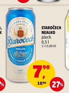 Staročech nealko plech