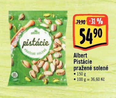 Albert Pistácie pražené solené