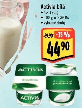 Bílý jogurt Activia Danone