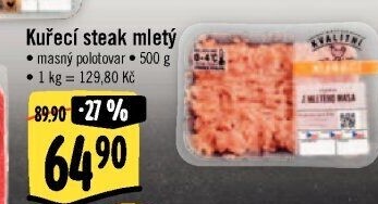 Kuřecí steak mletý Albert