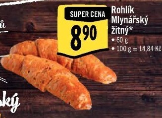 Rohlík Mlynářský žitný Albert