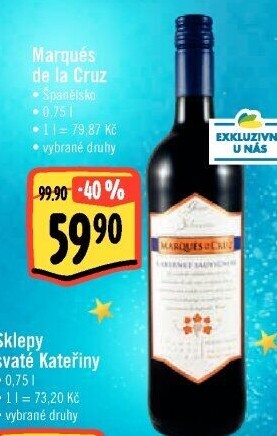 Víno Marqués de la Cruz