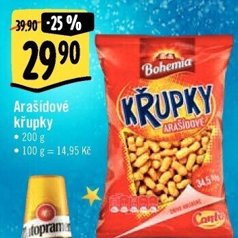Křupky arašídové Bohemia