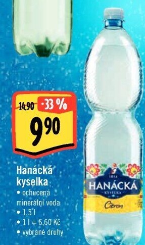 Ochucená voda Hanáckákyselka