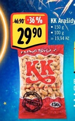 Pražené arašídy KK