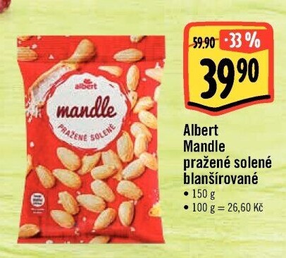 Pražené mandle Albert