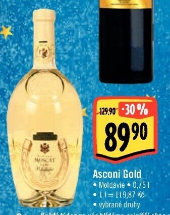 Vína Gold Asconi