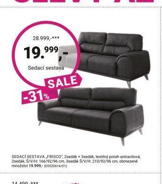 Sedací sestava FRISCO - Möbelix akcniletaky.com