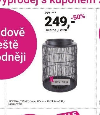 Lucerna „TWINE“ - Möbelix akcniletaky.com