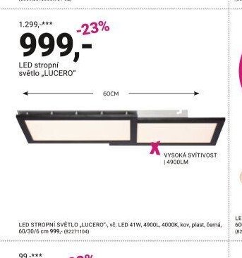 LED stropní světlo „LUCERO“ - Möbelix akcniletaky.com