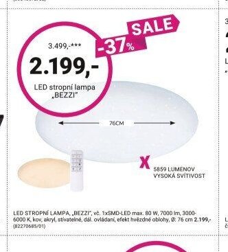 LED stropní lampa „BEZZI“ - Möbelix akcniletaky.com