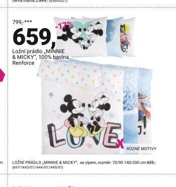 Ložní prádlo „MINNIE & MICKY“ - Möbelix akcniletaky.com