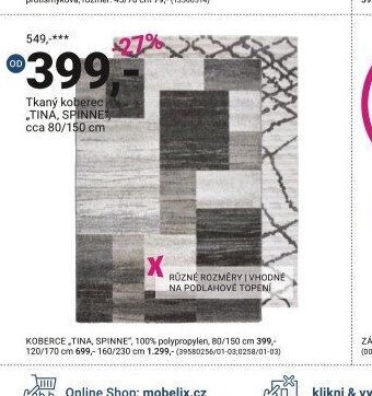 Tkaný koberec „TINA, SPINNE“ - Möbelix akcniletaky.com