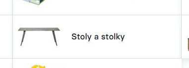 Stoly a stolky
