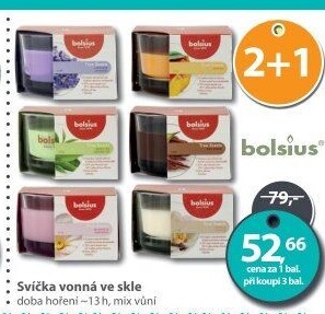 Svíčky ve skle vonné Bolsius