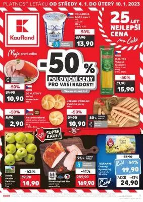 akční leták Kaufland 4.1.2023-10.1.2023