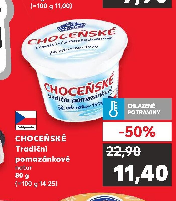 Choceňské tradiční pomazánkové natur
