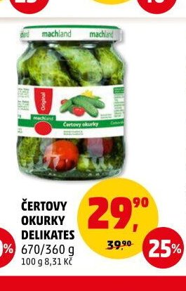 ČERTOVY OKURKY DELIKATES 670/360 g