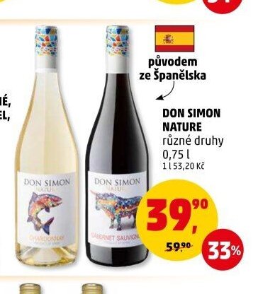 DON SIMON NATURE různé druhy 0,75 l