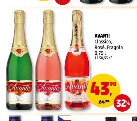 AVANTI Classico, Rosé, Fragola 0,75 l