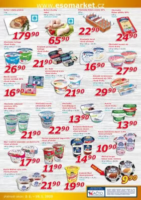 akční leták ESO MARKET 2.1.2022-10.1.2022
