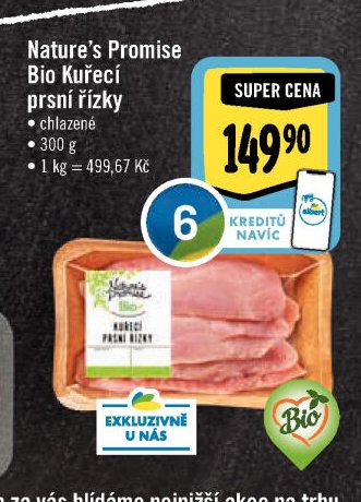 Nature's Promise Bio Kuřecí prsní řízky