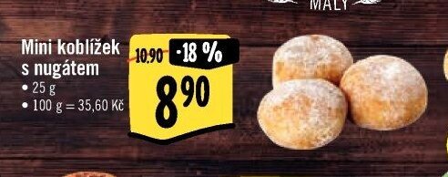 Mini koblížek s nugátem
